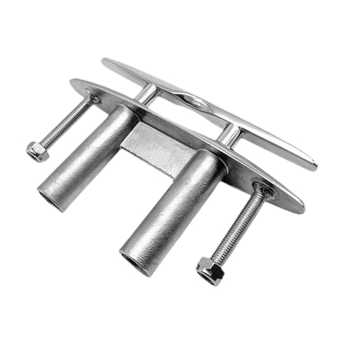 DYNWAVE Boat Cleat Dock Cleat 316 Stainless Steel Pull up Heavy Duty Flush Mount Mooring Rope Cleat for Yachts Deck Kayak Boat