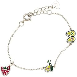 Pulsera Agatha Ruiz De La Prada Agatha Ruiz de la Prada Pulsera plata Ley 925m colección AGUACATE niña 13mm. cadena aguacates fresa