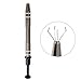 Hordion 4-Claw Pick up Tool Piercing Ball Grabber, Stainless Steel 4 Prongs Jewel Pickup Tool Terp Pearl Grabber for IC Chip Electronic Components Nails Clamping, Gray