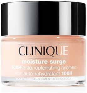 Clinique Moisture Surge 100H Auto-Replenishing Hydrator Oil Free Face Moisturiser With Hyaluronic Acid + Aloe Vera Bioferment For All Skin Types | Hydrating + Moisturising