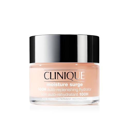 Clinique Moisture Surge 100H Auto-Replenishing Hydrator Oil Free Face Moisturiser With Hyaluronic Acid + Aloe Vera Bioferment For All Skin Types | Hydrating + Moisturising