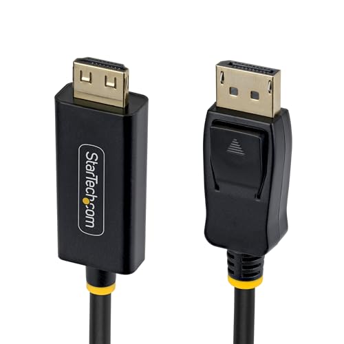 Câble DisplayPort vers HDMI 3m 4K 60Hz avec connecteur à verrouillage pour PC Dell HP