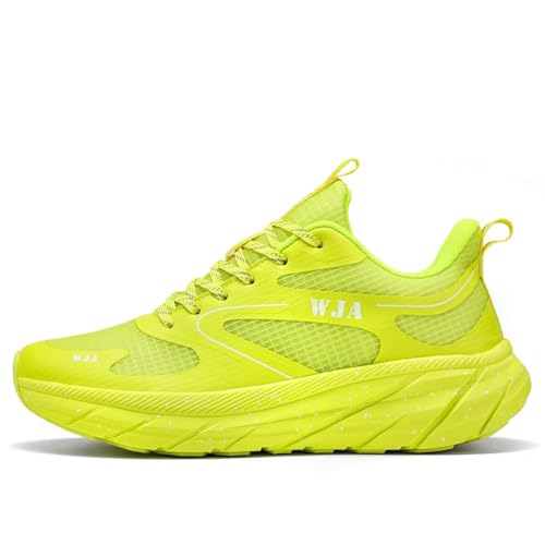 Image of WJA Men's Road-Running-Shoes Walking Fashion Athletic Sneakers Comfort Lightweight Working Gym Mesh Shoes.