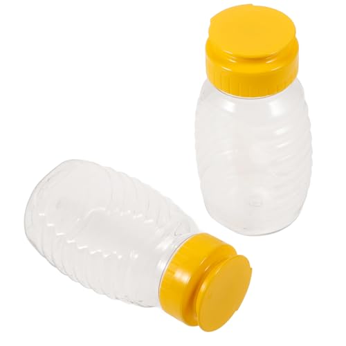 VALICLUD 2個蜂蜜絞りボトル 防漏調味料容器 家用 業務用ソースディスペンサー