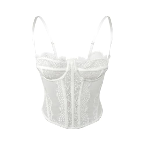 Corset en dentelle confortable : le haut court sexy qui ne glisse pas