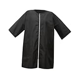 Sharplace Grembiule da barbiere, giacca da taglio, abbigliamento da lavoro per animali domestici, grembiule da parrucchiere, camice, abbigliamento da lavoro per, Nero