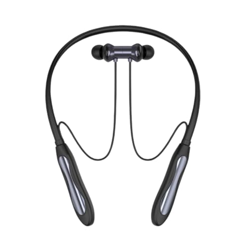 Image of Amfox Tarang Neckband, 120 Hours Play Time, 300 mAh Battery with IC Protection, 5.4v Bluetooth, 20Hz to 20 KHz Frequency Response, IP55 Protection, Magnetic On-Off, Stand-by Time 350 Hr, Black