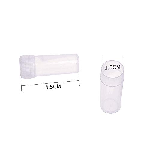 5Ml Plastic Test Tubes Small Bottle Vial Storage Vial Storage Container For Lab -50Pcs #TOP1