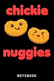 Chickie Nuggies Chicken Nuggets Funny Baby Cute Kawaii Journal Notebook: Lined 6x9 120 Pages Notebook, Cute Anime Girl Diary Or Notepad For Sketching And Writing, Gift For All Anime Lovers