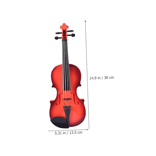 TOYANDONA 1 Conjunto De Corda minúsculo violino crianças violino instrumentos musicais ornamento bri