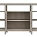 Bush Furniture Key West Tall Stand for 65 Inch TV, Farmhouse Entertainment Center with Storage, Washed Gray