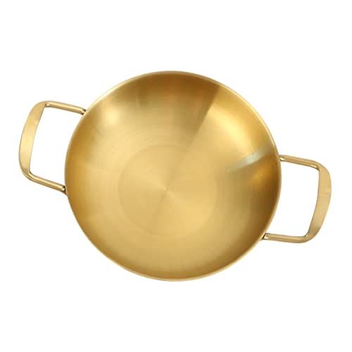 GLEAVI Olla De Acero Inoxidable Para Mariscos Sartén Pequeña Olla Pequeña Utensilios De Cocina Antiadherentes De Inducción Cacerola Con Tapa Ollas De Uso Diario Mini Sartén Mini