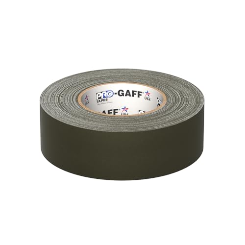 Bande gaffers ProTapes olive adhésive pour masquer les câbles