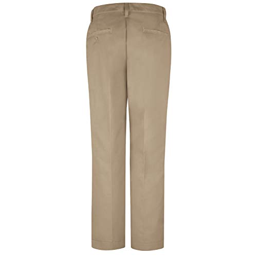 Red Kap Womens Industrial Work Utility Pants, Khaki, 2W X 30L Us #TOP1