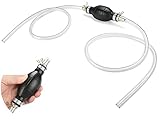 Ampliamente utilizado: bombas de succion de Combustible automática puede transportar de manera fácil y segura agua, gasolina, diesel, aceite de motor o líquidos químicos no peligrosos para automóviles, motores, cortadoras de césped, barcos, botes, helicópteros, botes, motocicletas, etc., manguera de sifón manual también es adecuada para acuarios, piscinas, cervecerías caseras, etc