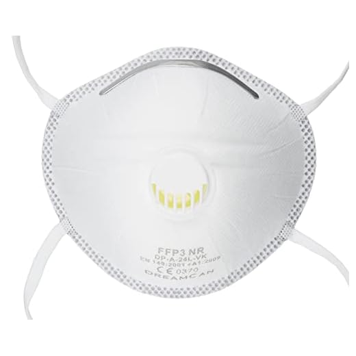 6x FFP3 andningsmask DreamCan dammmask skyddsmask högsta filterklass 99% filter med ventil - hygieniskt individuellt förpackad