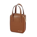 FLYIFE Portable Eachy Travel Cosmetic Bag Small Beautifect Make up Leather Case Pouch for Women Leather Jusron Ted Baker Bolsa de Maquillaje Vintage Organizer Storage Extra Large Cpacity (Brown)