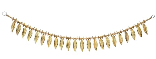 Image of Golden Leaves Home Decoration Hanging Toran Main Door Garlands Handmade Bandhanwar Door Entrance Hanging HomeTraditional Wall Decor Diwali Decoration Diwali Gift