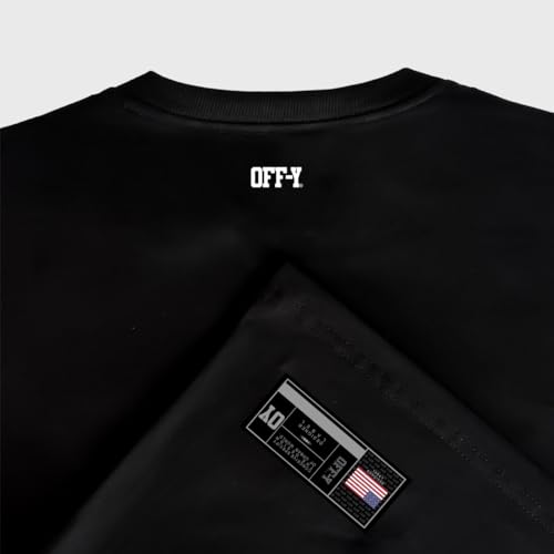 Camiseta Oversized Streetwear Off-Y releasing (BR, Alfa, M, Regular, preto)
