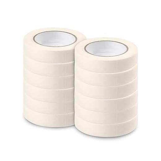 MERCURY TEXTIL-Cinta de carrocero para pintar y enmascarar. Adhesiva no deja residuos. Disponible en pack de 12-18/24mm x20m. (Pack 12-24mm)