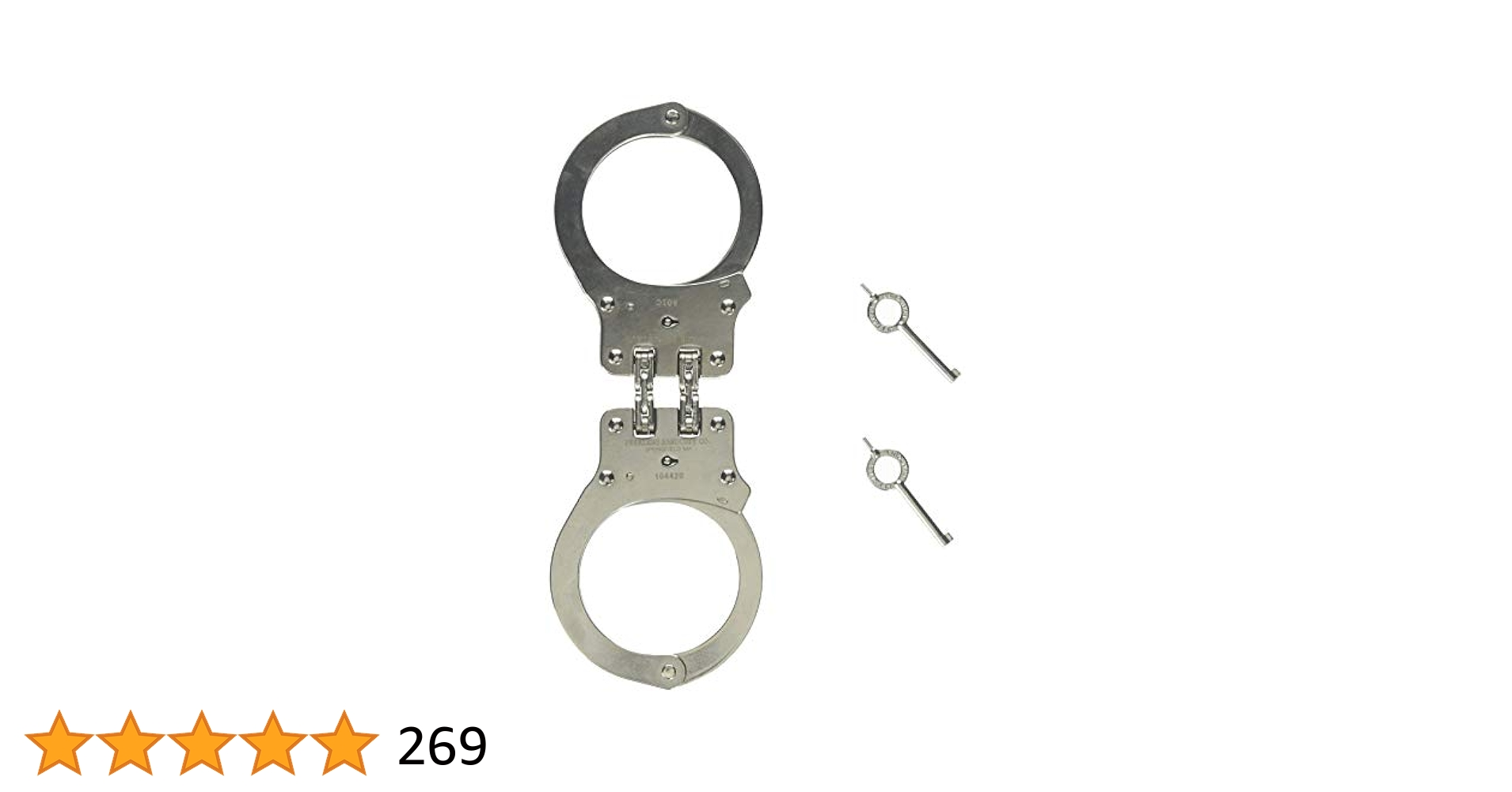 Amazon.com : Peerless Model 801 Hinged Nickel Handcuffs