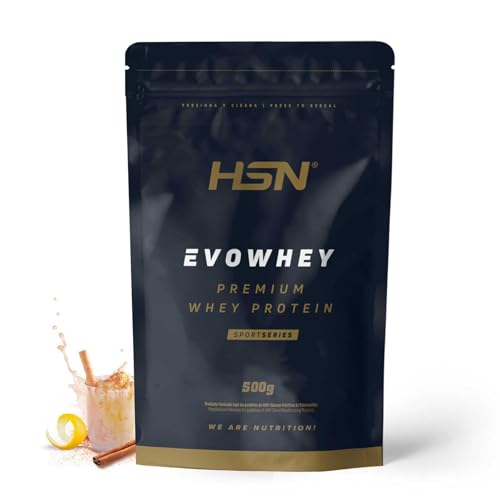 HSN Evowhey Protein | Leche Merengada 500g = 17 Tomas por Envase Concentrado de Proteína de Suero | 100% Whey Protein Concentrate (WPC) | No-GMO, Vegetariano, Sin Gluten ni Soja