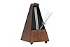 Wittner Metronome Taktell Pyramid Shape System Maelzel Series 800 - Solid wood casing - Without bell - Matte walnut - Mechanically wound - No batteries required - Made in Germany #4