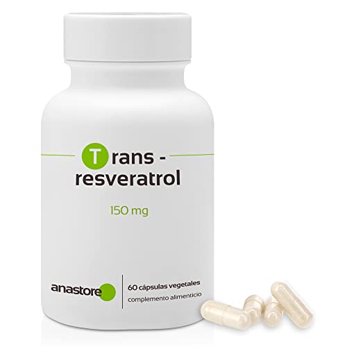 Trans-resveratrol * 60 cápsulas vegetales * Antioxidante de alta absorción * Antienvejecimiento + Salud Cardiovascular + Neuroprotector *