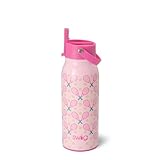 Swig Life 36oz Insulated Water Bottle, Travel Water Bottle with Straw and Lid, Cup Holder Friendly Water Bottles, Stainless Steel (Love All)