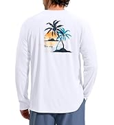 Men's Long Sleeve Sun Protection Shirts UPF 50+ Rash Guard for Men Hiking Fishing Athletic Workou...