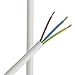 3m Zuleitung Weiss H03VV-F 3 x 0,75qmm PVC isolierte Schlauch-Leitung 3G Leuchtenkabel Lampenkabel Kabel Stromkabel H0 RO günstig Kaufen-3m Zuleitung Weiss H03VV-F 3 x 0,75qmm PVC isolierte Schlauch-Leitung 3G Leuchtenkabel Lampenkabel Kabel Stromkabel