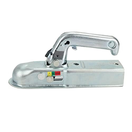 Holdfiturn Heavy-Duty Trailer Hitch 50mm - Easy-Install Tow Coupling up to 800kg for Light Non-Braking Trailers