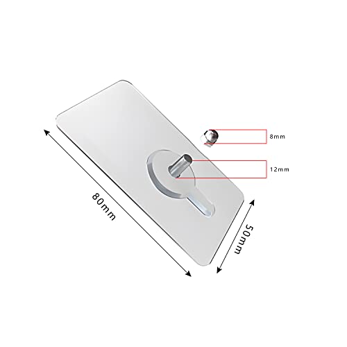 MAX COOK 16 Pezzi Ganci Adesivi Chiodoi Ganci