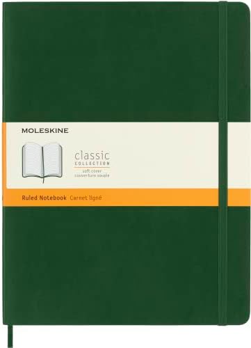 Moleskine Notizbuch XL, Liniert, Myrtengrün