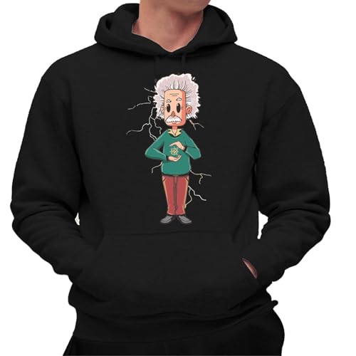 the Fan Tee Sudadera Adulto con Capucha de Hombre Educacion Fisica Ciencias, Átomo, Movimiento, Fuerza, Tiempo, Espacio, Energía y Masa. 005 L