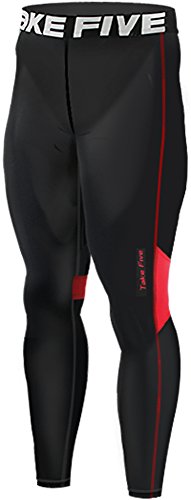 New 301 Mens Sports Skin Tight Compression Base Under Layers Long Pants Black