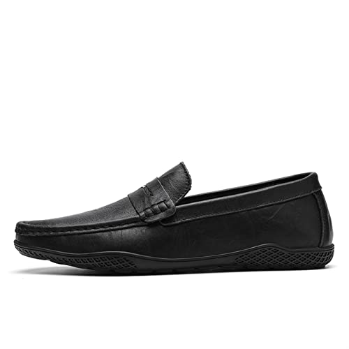 Loafers for Men Penny Loafer PU Stitching Details Round Toe Comfortable Anti-Slip Flexible Party Outdoor Slip On2