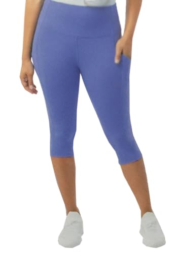 32 Degrees Women's Capri Leggings (US, Alpha, Large, Regular, Regular, Lolite Purple)