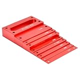 Professional Woodworking Spacers Set with Aluminum Height Gauge Block Metric Setup Block for Woodworking