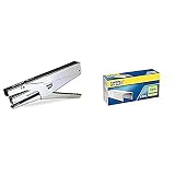 Rapid E10 21310400 Pince agrafeuse 10 feuilles Noir/Argent & Rapid Standard No. 10 24863000 1 boite de 5000 Agrafes