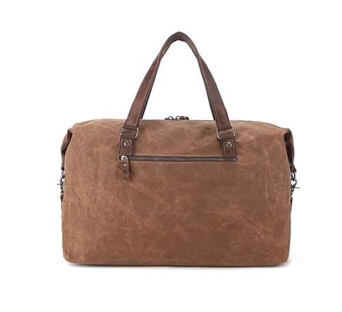 Convertible Suit Travel Bag 21in Large Capacity Travel Messenger Bag Waterproof Canvas Duffel Weekender Bag For Men hanging garment duffel bag (Color : A, Size : 54 * 22 * 32cm)4