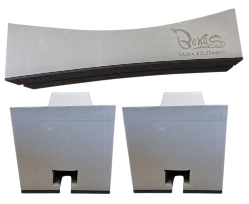 BaKaS Dachträgerpolster Rechteckig 40 cm 2er Set Schaumstoffpolster für Kajak, Kanu, Surfbrett Auto Dachträger Auflage Schutz Rechteckprofil, weich & wetterfest
