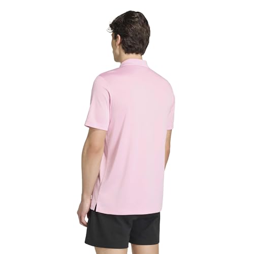 adidas Men's Train Essentials Polo Shirt, True Pink, Large by adidas - Used condition - Image 3