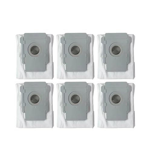 Accesorios compatibles con iRobot, i7+, i7 plus, E5, E6, E7, S9, S9+, bolsas for aspiradora, bolsas de repuesto, bolsas sucias, repuestos(6pcs)