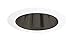 Juno 17 BWH Incandescent Recessed Cone, 4 Inch, Black Alzak with White Trim
