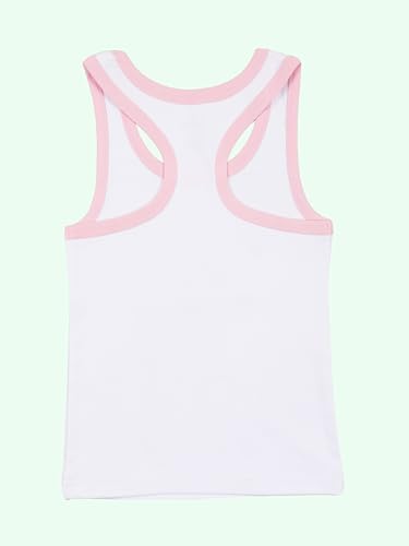 Image of KiddoPanti Girls Chest Printed Sleeveless Rib Racer Back Tank Top