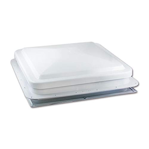 pro-Styling Dachluke Dachfenster Dachhaube 40x40 TF40 mit Kurbel für Wohnwagen, Wohnmobil, Caravan aus Kunststoff in Hellgrau