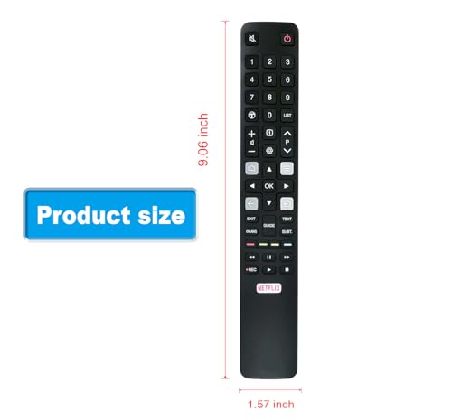 Télécommande de rechange RC802N à infrarouge précis pour écran TCL 55P6US
