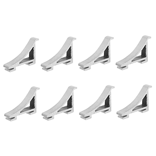 FONDOTIN 8 piezas Soportes para Estantes de Congelador Inoxidable Clips Resistentes y Seguros para Refrigerador de Fáciles de Instalar para Fijación Firme Neveras y Congeladores Domésticos