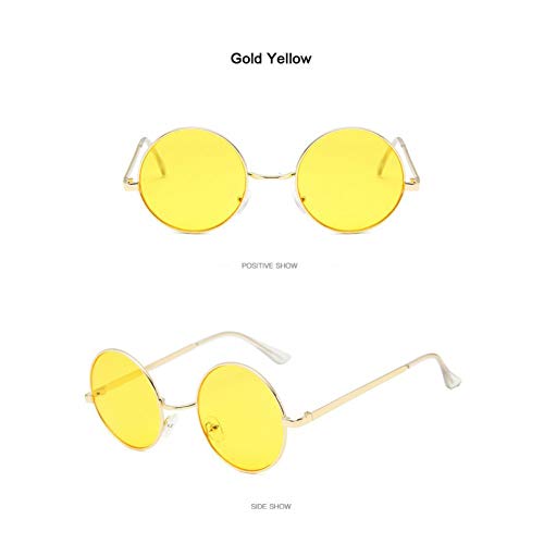 Preisvergleich Produktbild HONGYAN Runde Sonnenbrille Frauen Spiegel Sonnenbrille Weiblich